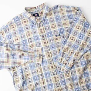 KANI JEANS Men's‎ 3XL Long Sleeve Flannel Button Down Plaid Shirt